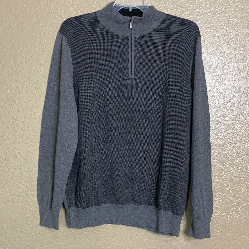 Brooks Brothers Gray Cotton/Cashmere Sweater XXL